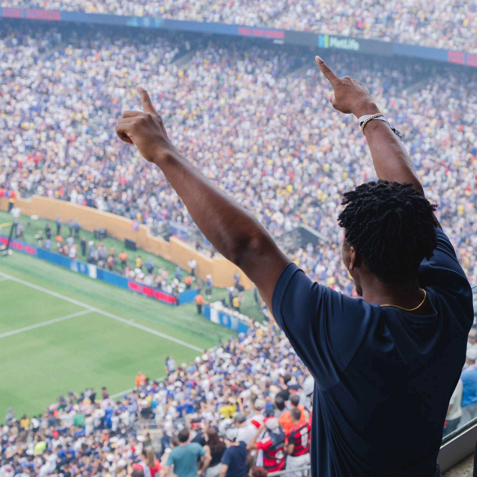 Guest enjoying the FIFA World Cup from their private suite